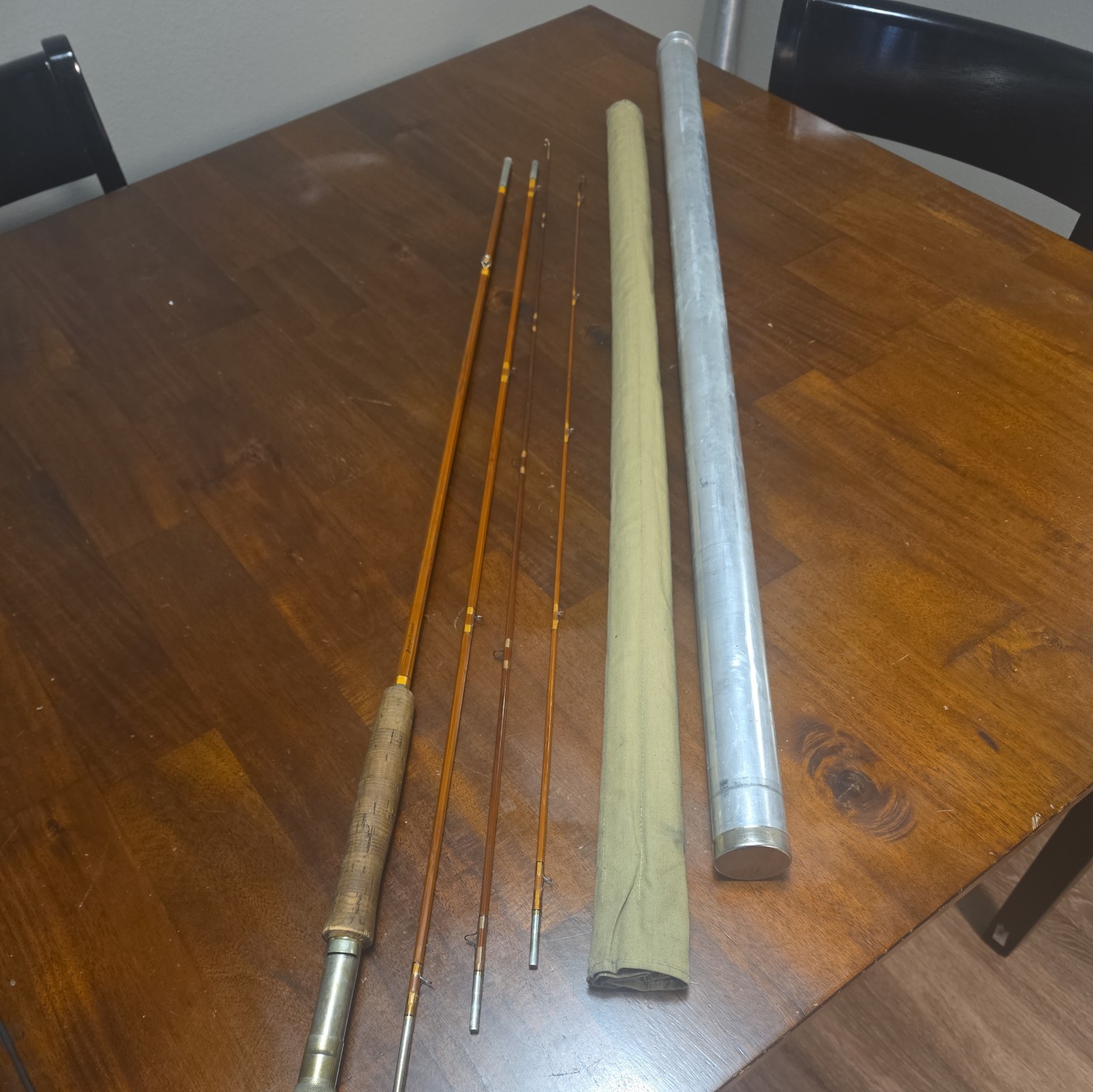 Wright & McGill Granger Aristocrat Bamboo Fly Rod. 9’ 6” Two Rod Ends
