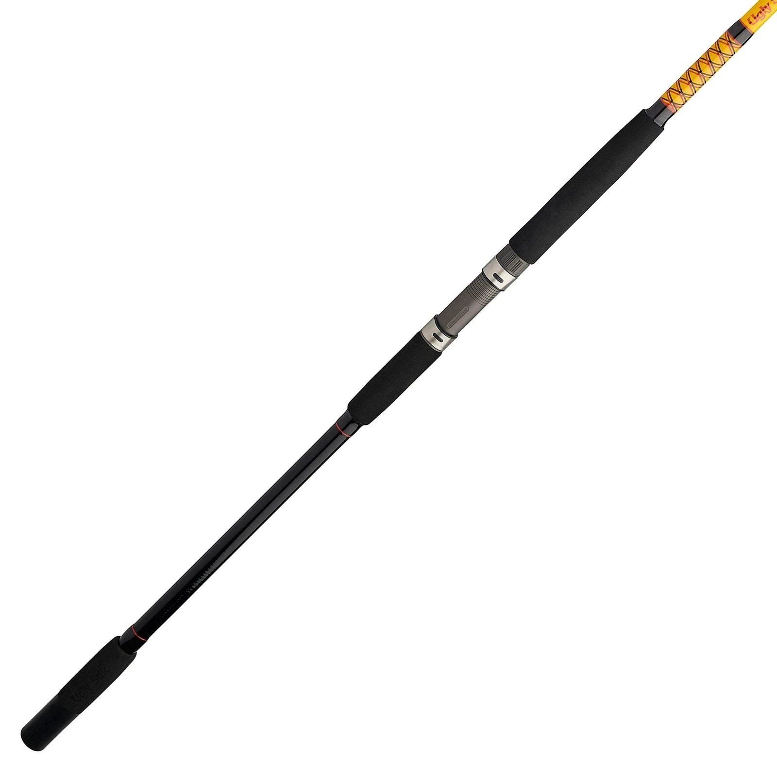 Bigwater Conventional Fishing Rod, Black/Red/Yellow, 12′ – Heavy – 20-40lb – 2pc