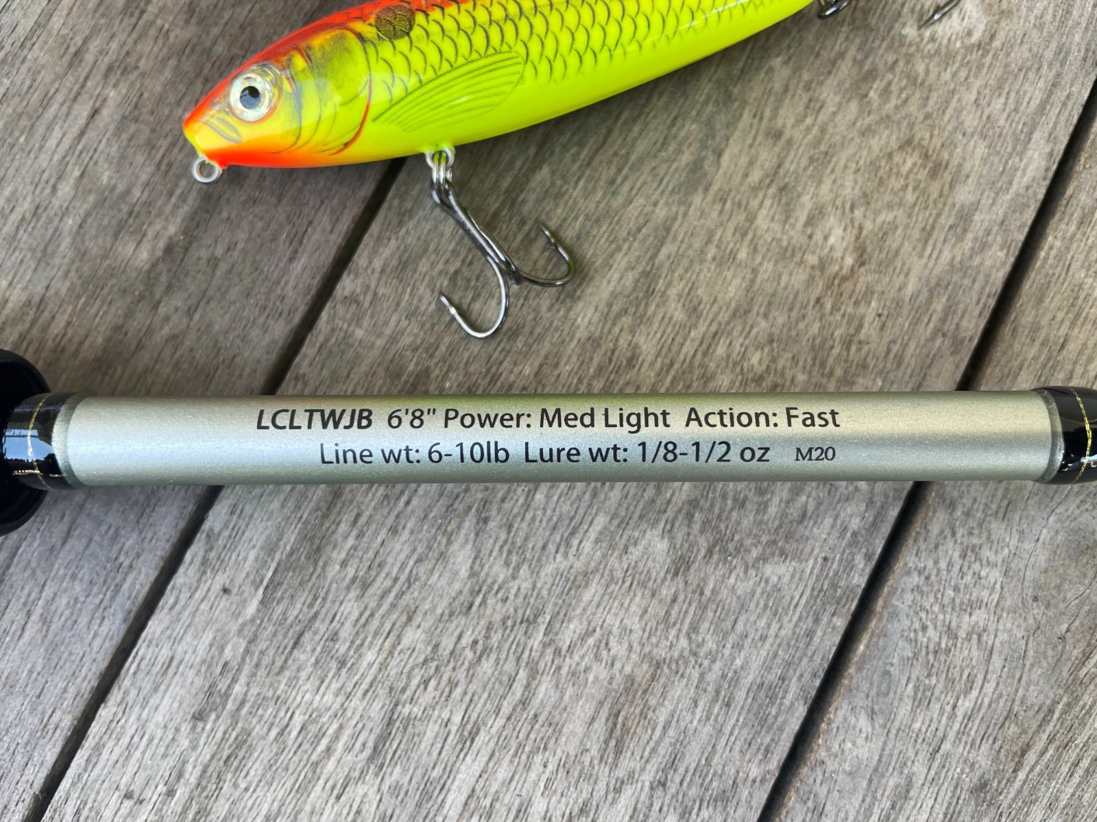 Lew’s LCLTWJB Topwater / Jerkbait Casting Rod 6’-8” Fast Action – Excellent Cond