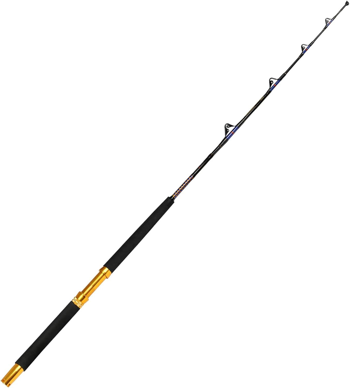 Saltwater Trolling Rod 1PC/2PC Heavy Roller Big Game Offshore Boat Fishing Pole