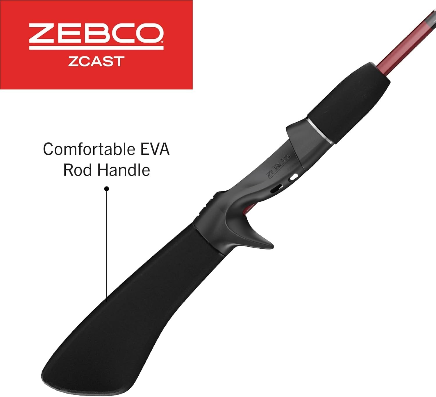 Z-Cast Casting Fishing Rod, 2-Piece Durable Z-Glass Fishing Pole, Comfortable…