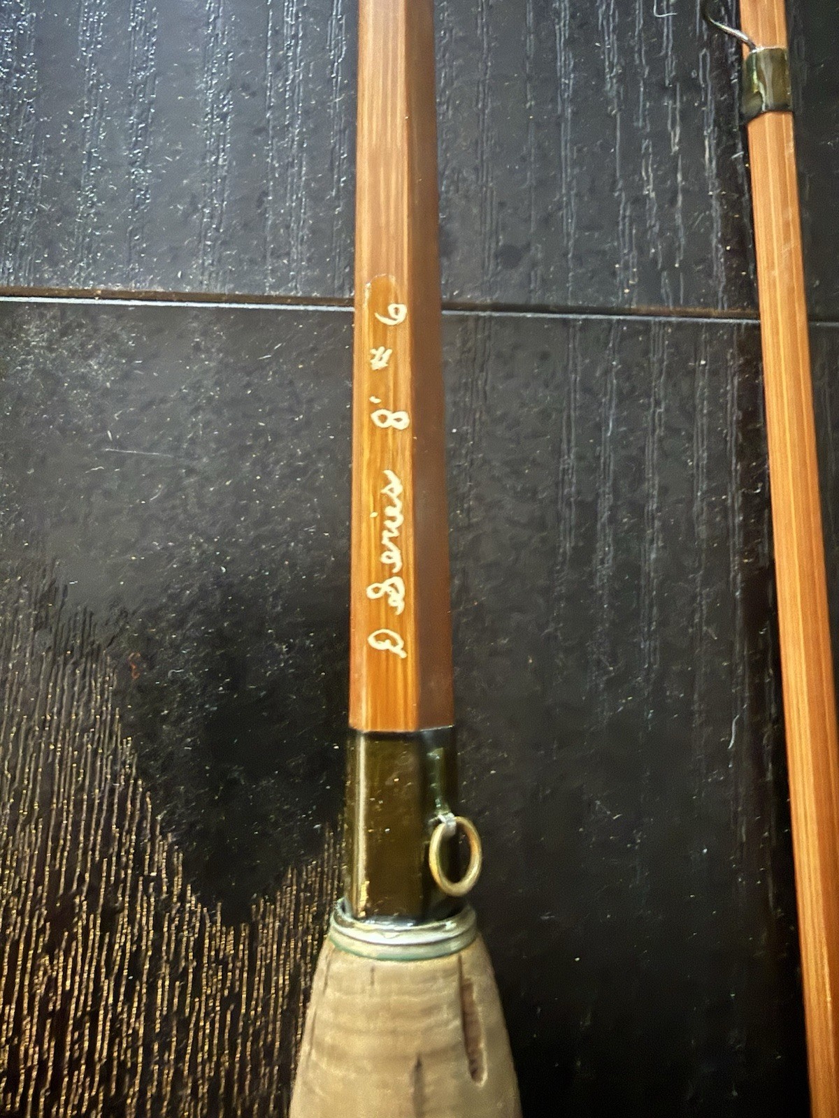 R. D. Taylor Maker 8’ 2/2 6wt D Series impregnated bamboo fly rod