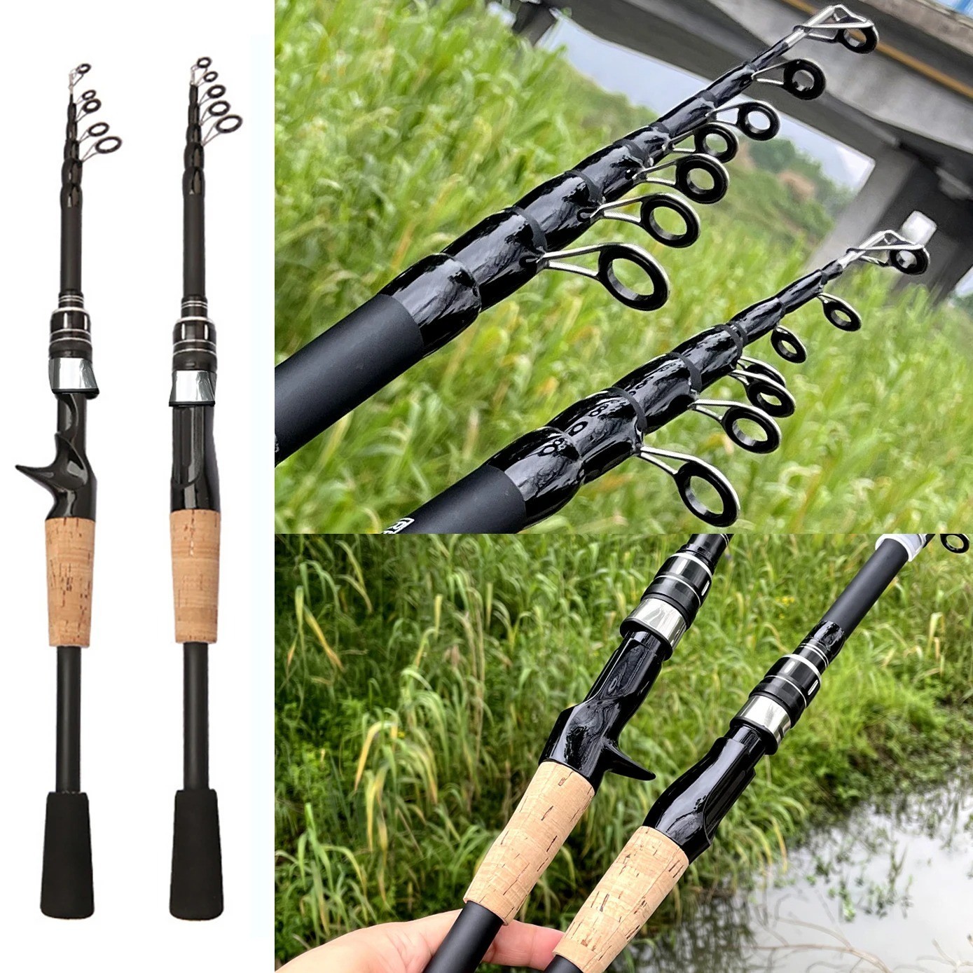 Ultralight Carbon Fiber Casting Rod – Rustproof & Moisture-Proof Lure Pole