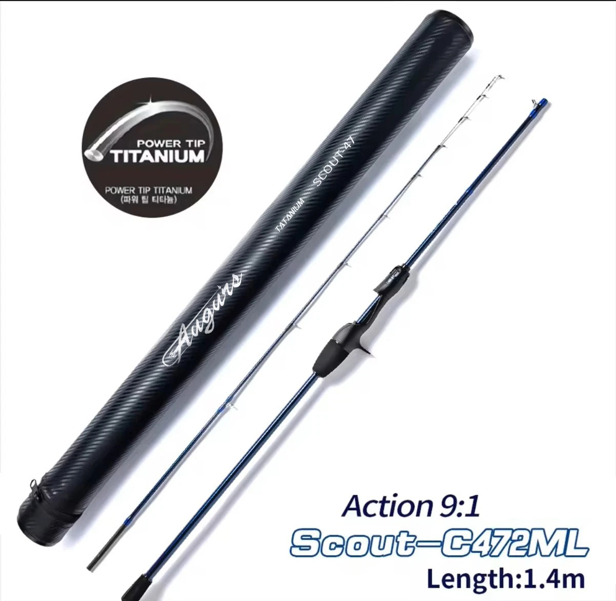 SCOUT47 Squid Cuttlefish Rod Sea Fishing Boat Rod for Webfooted 2 Section 9:1 Ac