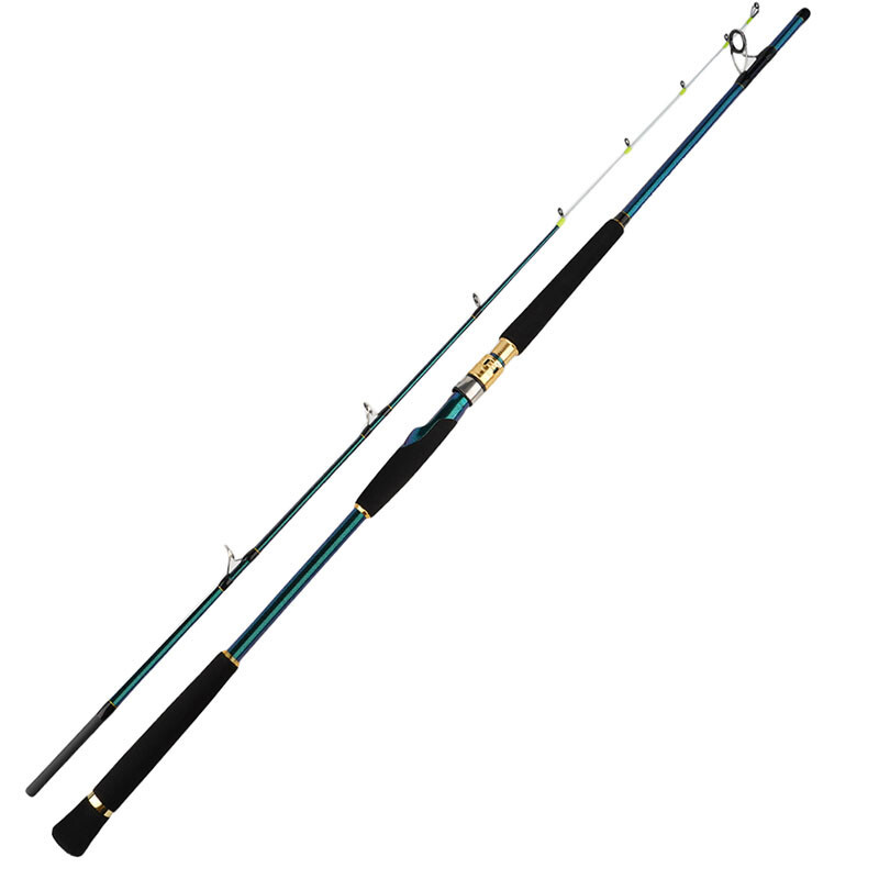 HAIBAO Seawater Boat Rod 6’6″ 10-25lb Spinning Casting Rod Carbon Solid Tips