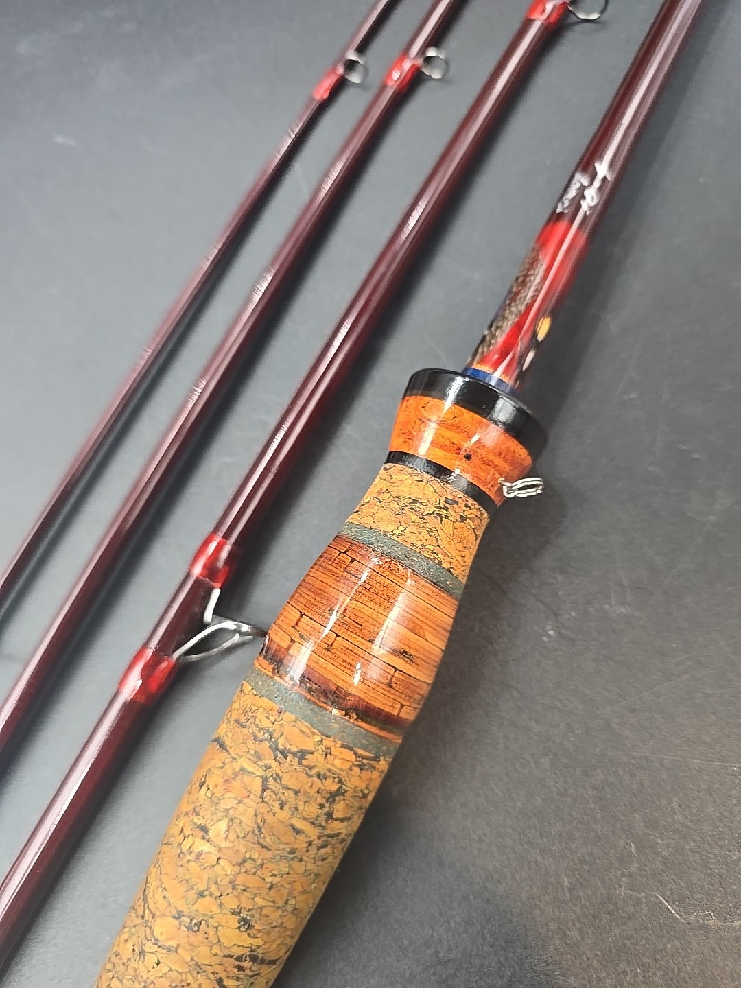 Extraordinary Terry Henson 10′ 4 weight nymphing fly rod Loomis blank
