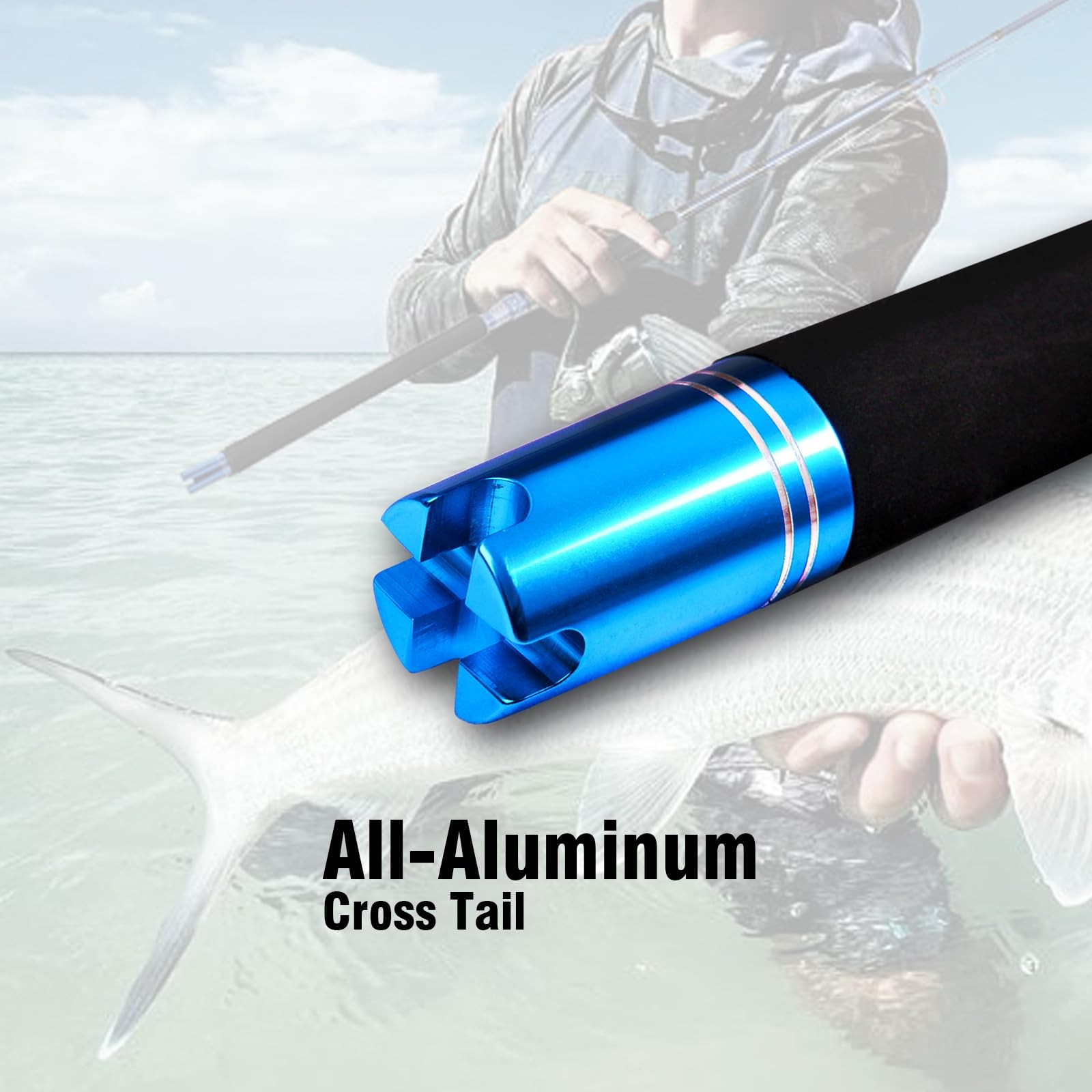 2-Piece Saltwater Spinning Fishing Rod Offshore Graphite Portable Fishing Rod (7