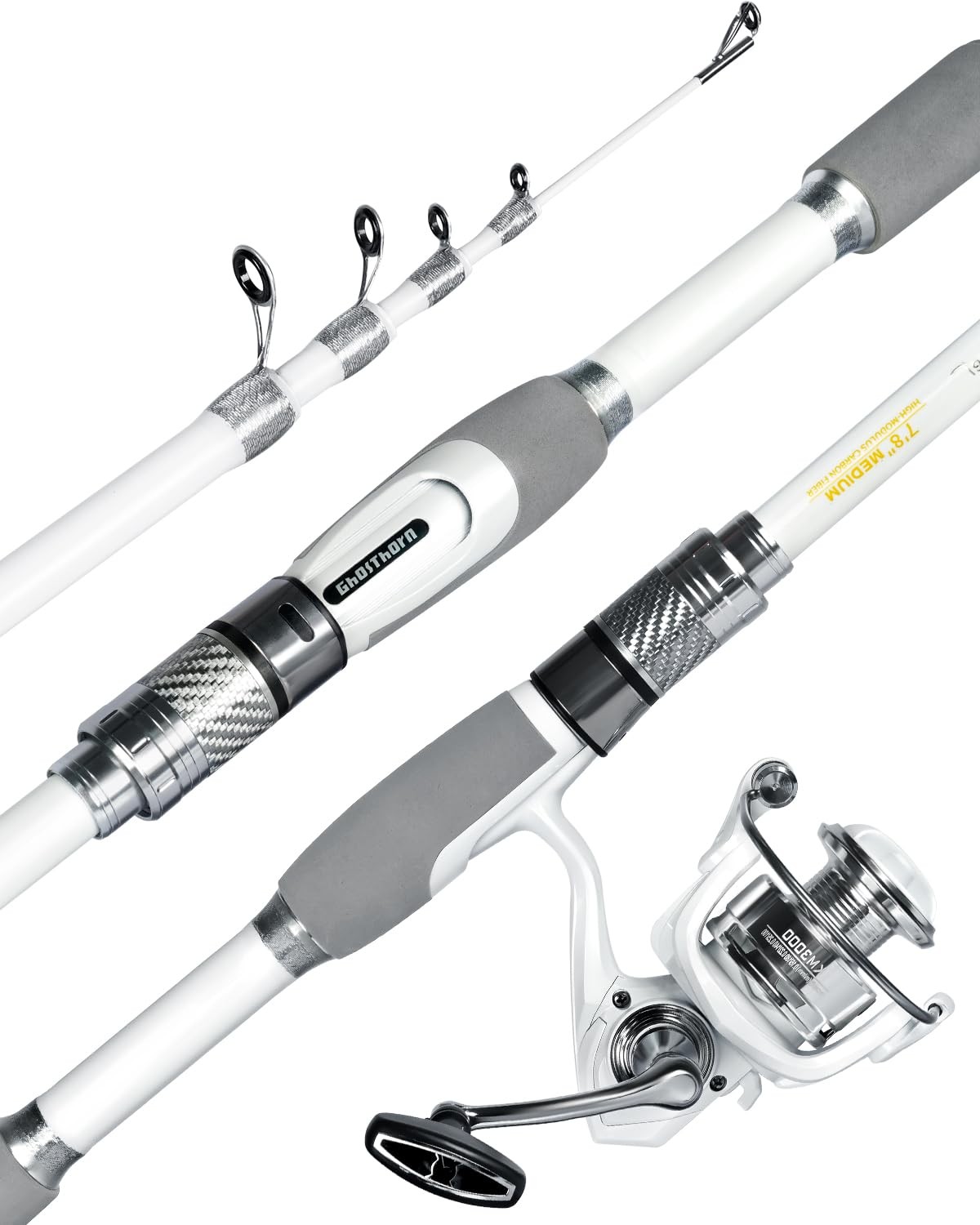 Fishing Rod and Reel Combo Carbon Fiber Telescopic Fishing Pole Carrier Bag P…
