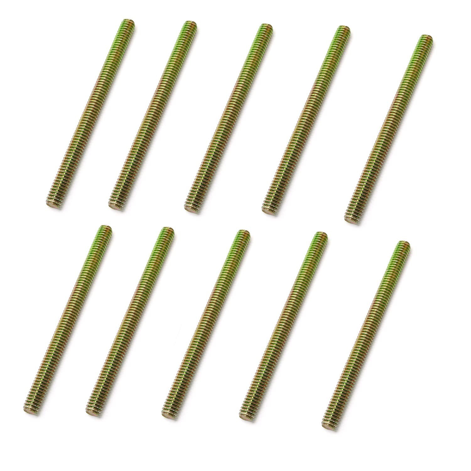 10x Fully Threaded Steel Rods 5/16″-18 x 4″ Galvanized for Furniture DIY
