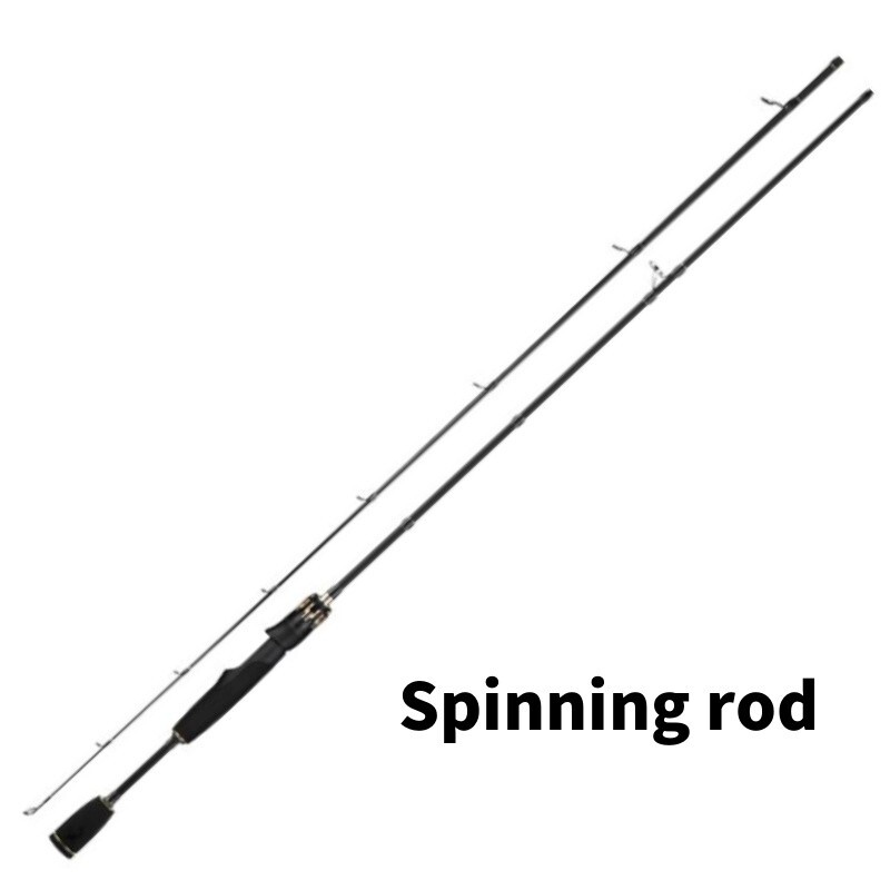 Fishing Rods 5.51FT 5.9FT Casting Spinning Rod Carbon Fiber 2 Section Lure Poles