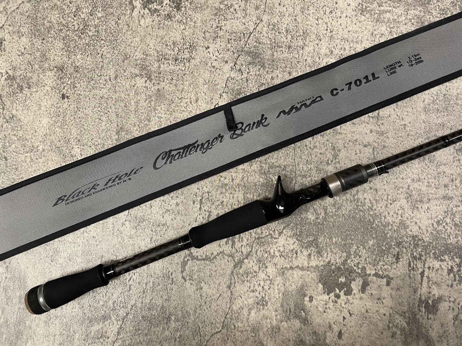 Black Hole USA Challenger Bank 701L Freshwater Rod, 7 Feet, One-Piece