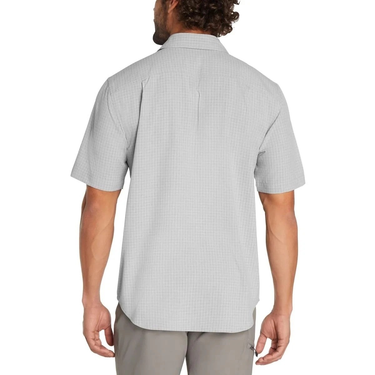 Orvis Men’s S Short Sleeve Tech Shirt Gray UPF 30 Moisture Wicking Outdoor F1044