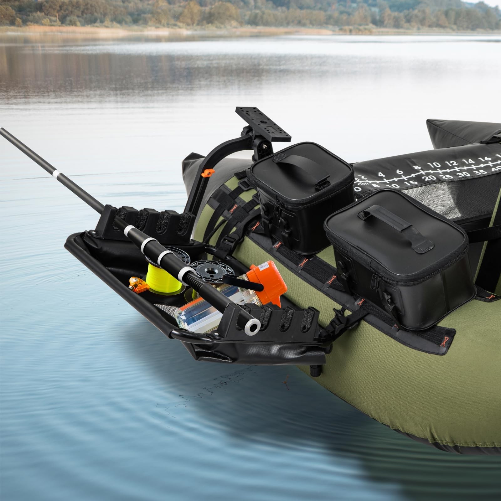 Goplus Fishing Float Tube Accessories 360 Rotatable Fish Finder Holder W/ Mount