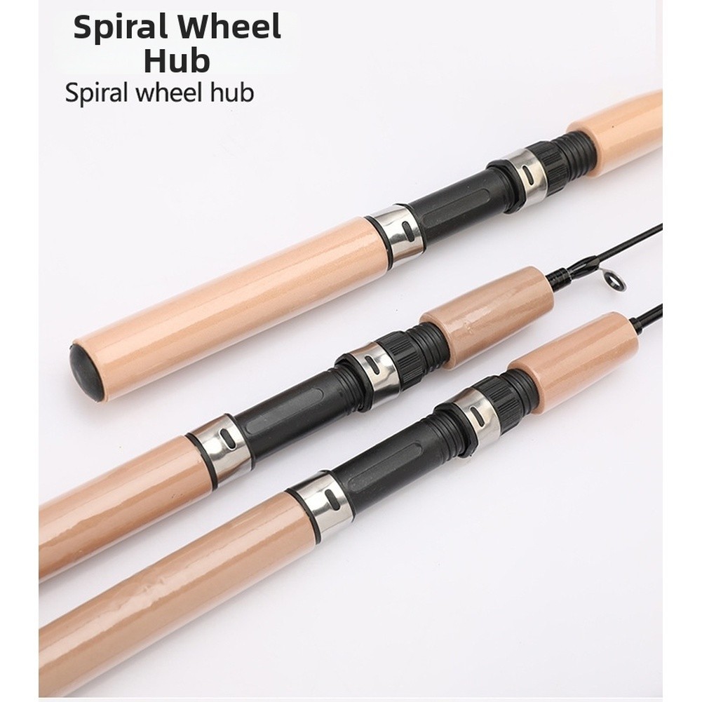 Telescopic Ice Fishing Pole 55cm 65cm 75cm Fiberglass with Grip Handle