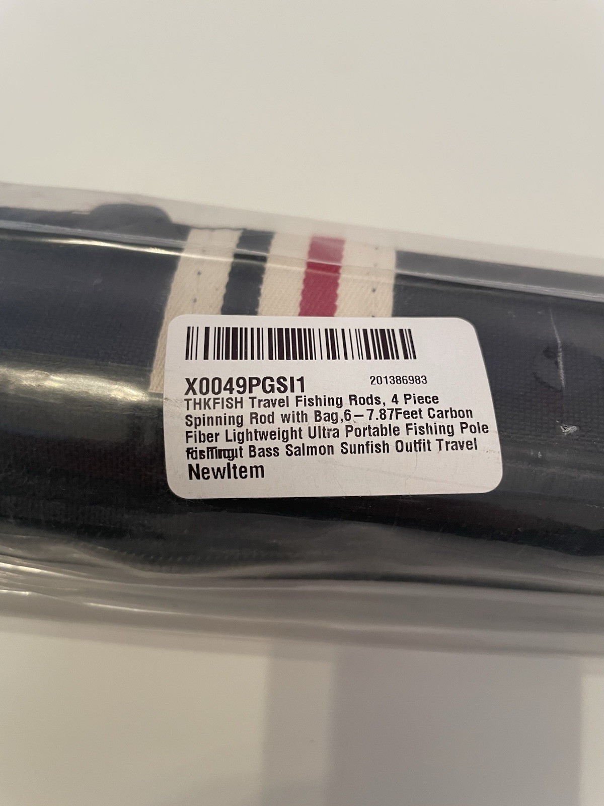 NEW THKFISH Travel Fishing Rod, 4 Piece Spinning Rod With Bag, 6-7.87 Ft Carbon