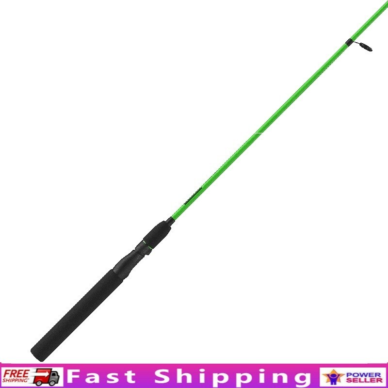 Fiberglass Spinning Rod 6ft 2-Piece Medium-Light Fishing Pole Twist-Lock Handle