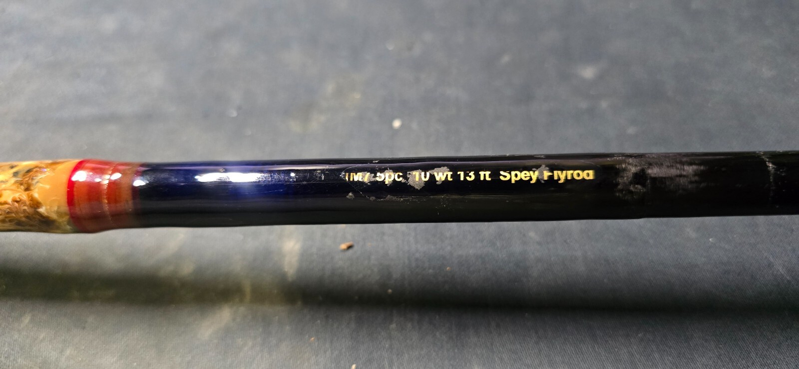 13′ LAMIGLAS SPEY IM7 5 PC 2 HANDED 10 WT TRAVEL FLY ROD W/ CUSTOM CASE #1017671