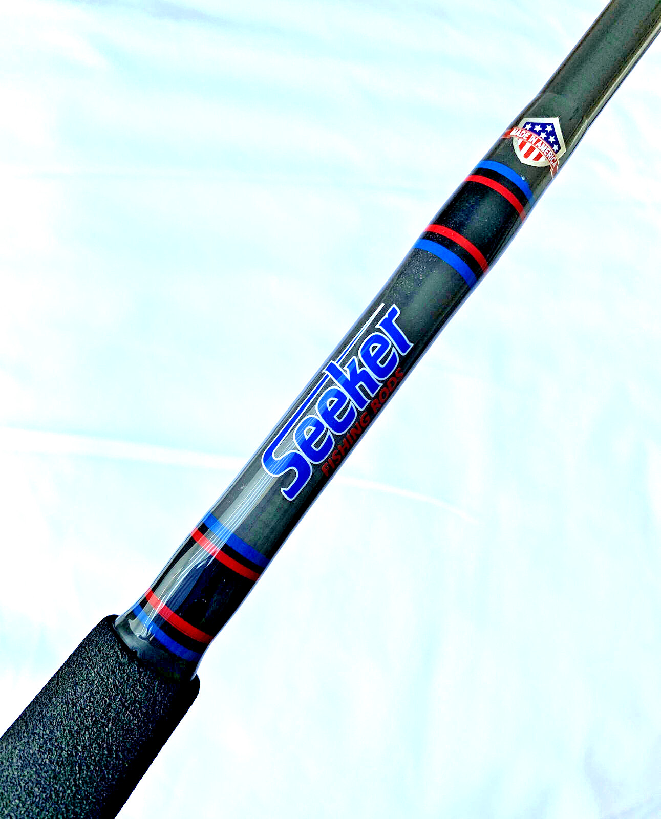 Seeker G 6465XH 6 1/2” Black Steel Graphite 40-80Lb Jig And Bait Fishing Rod USA