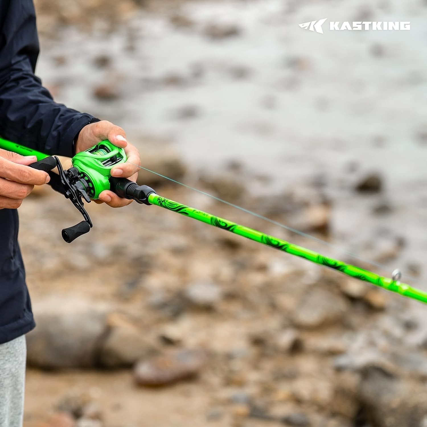 Zephyr Dual Tip Casting Rods & Spinning Fishing Rods Lightweight KastFlex IM6