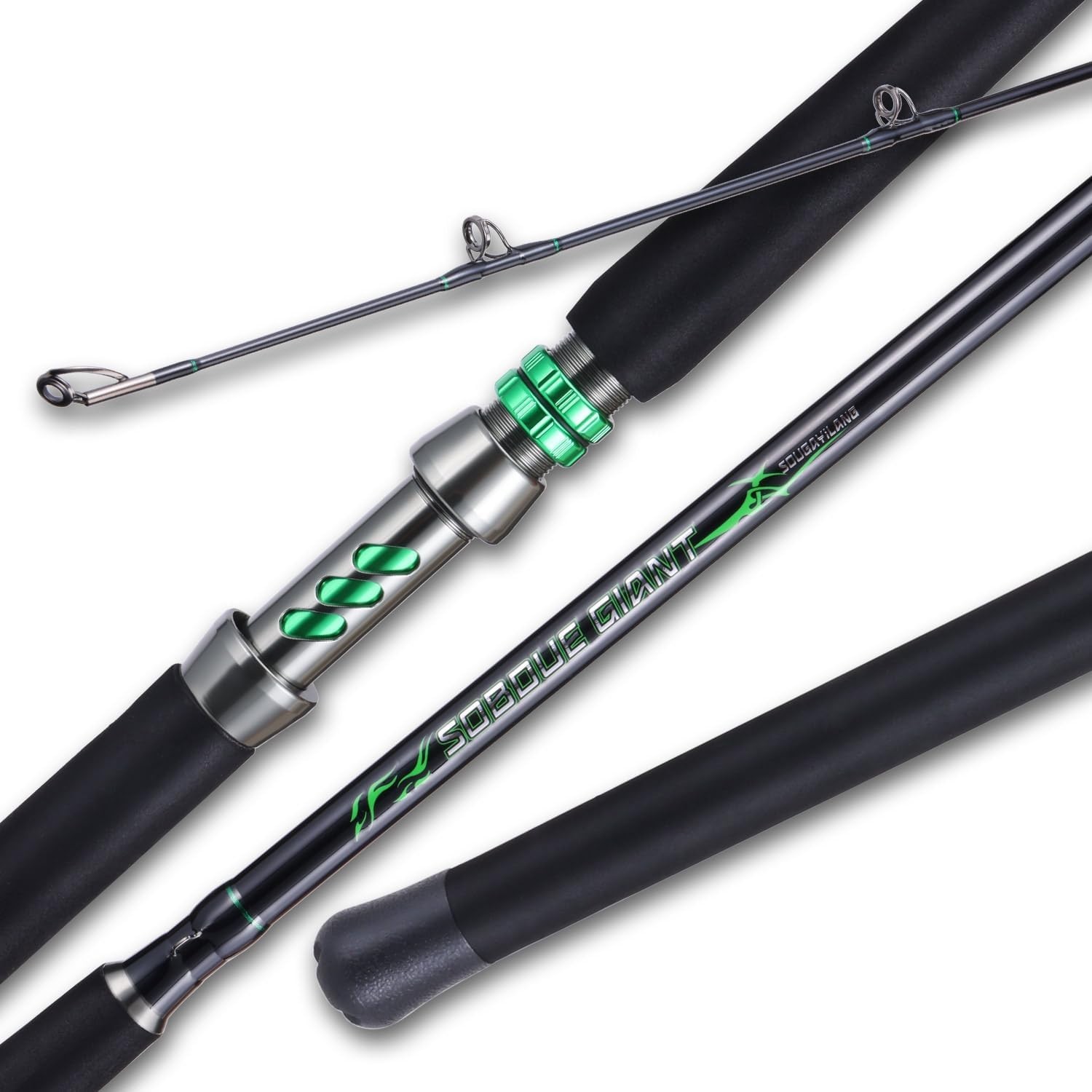 Medium Heavy Catfish Rod for Travel – EVA Handle & Strong Stainless Steel Guides