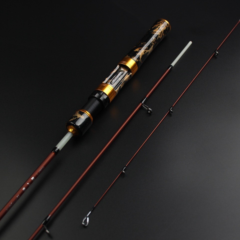 Carbon Fiber Fishing Rod Super Soft And Ultra Light 1.4m Four-Section Portable