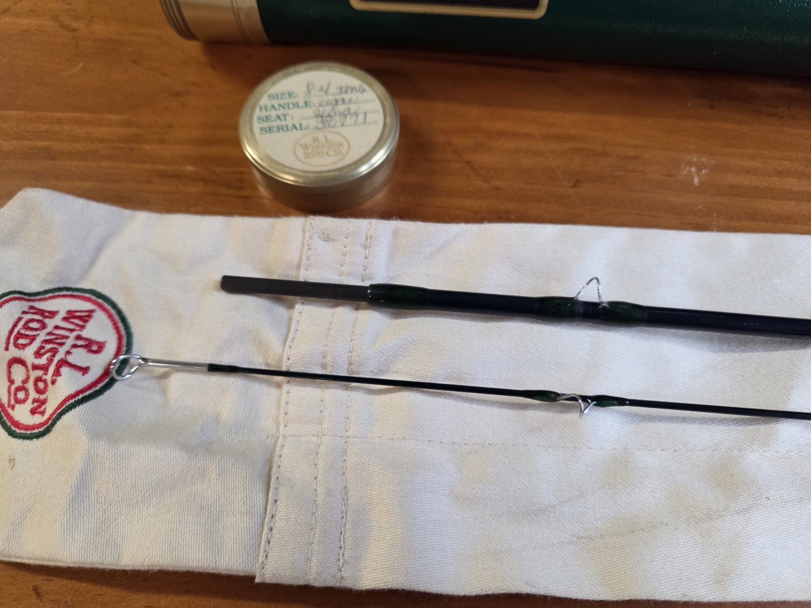 Vintage R.L.Winston IM6 8′ 4″ 2pc Fly Rod #30771 Zebra Cigar