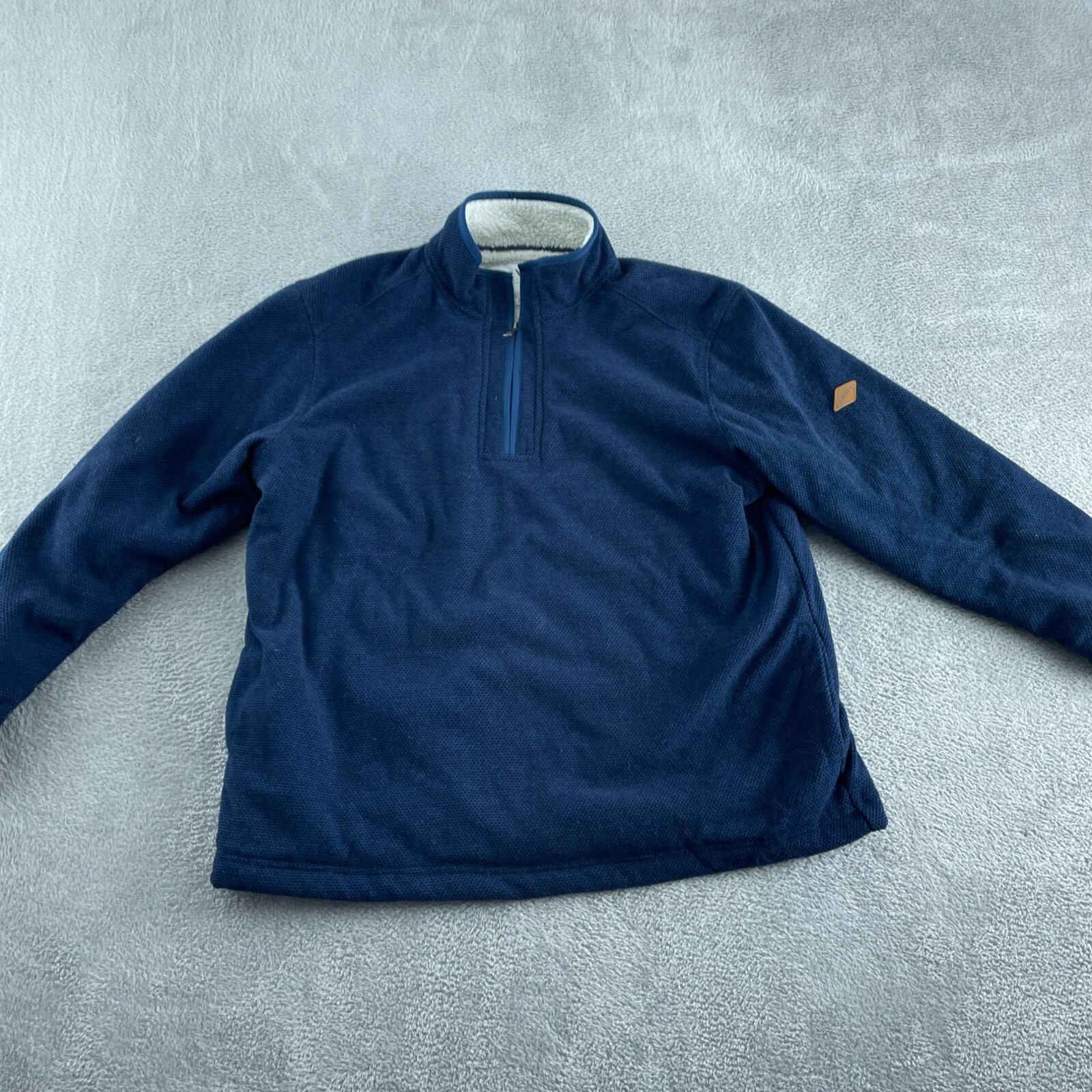 Orvis XL Blue Mens Fleece Pullover Sweater 5543
