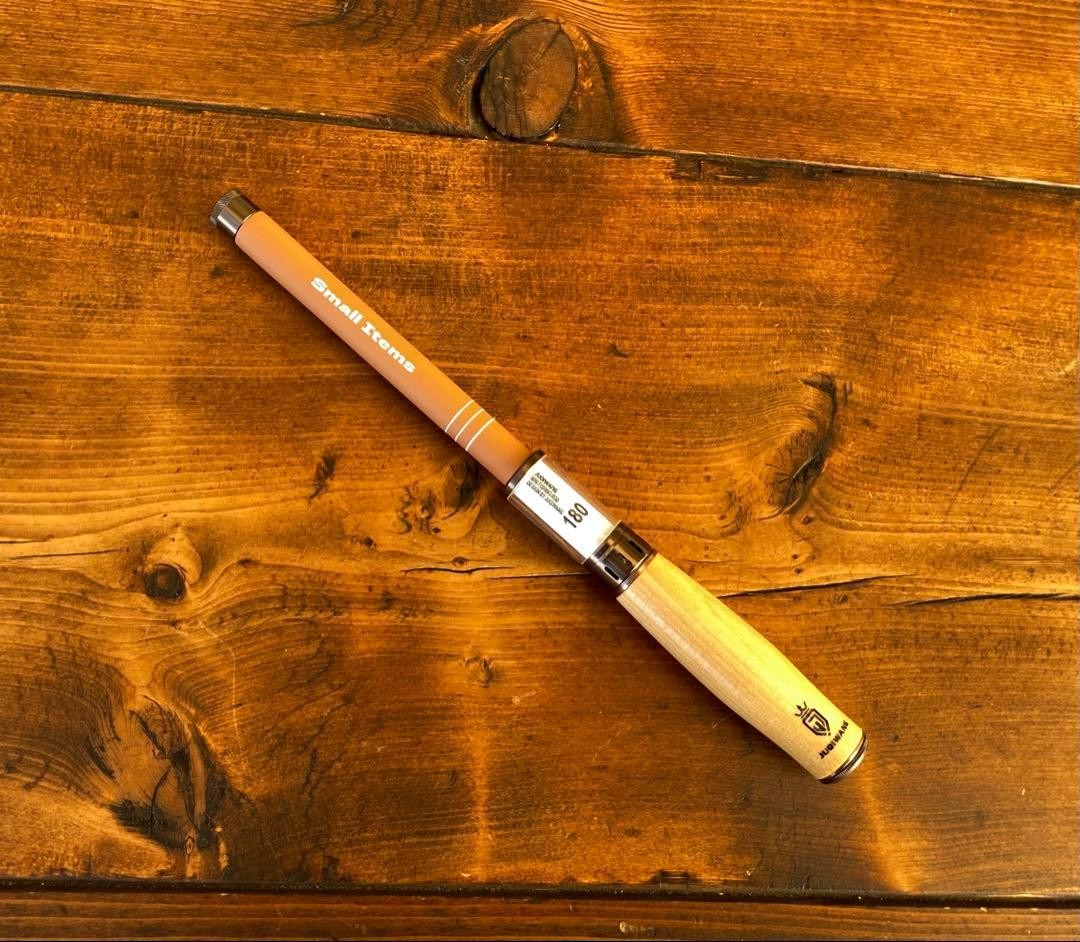 Tanago Rod 180cm Brown & White Wood Grip Small Fish Swinging Fishing Pole
