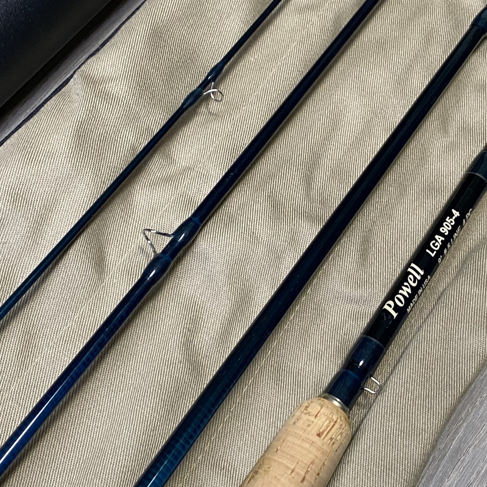 [Excellent] Powell LGA 905-4 9’0” 5wt Fly rod w/sock Tube