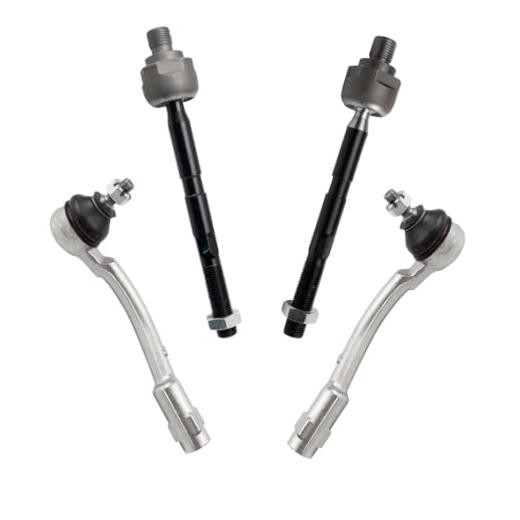 Front Inner and Outer Tie Rod Set 4 Piece Compatible with 2006-2011 PSA32905