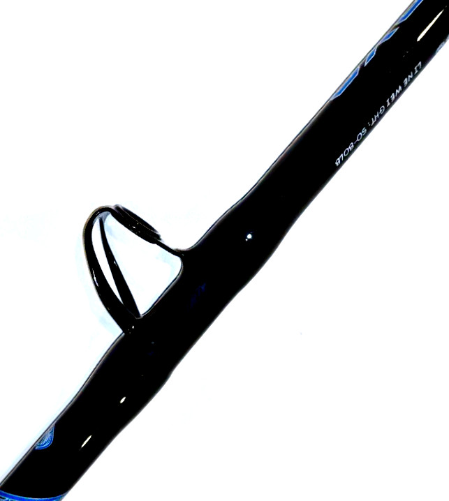 OKIAYA STANDUP RODS 50-80LB “The Wilson Sr” BLACK VENOM-PRO BLANK PAC BAY GUIDES