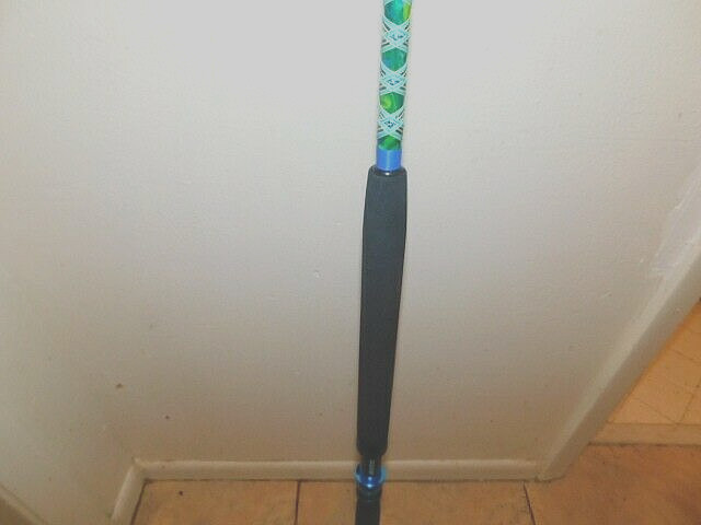 CUSTOM CONVENTIONAL ROD MAHI BLUE,GREEN,YELLOW MARBLE 7′ 20-40 LB TURBO NEW