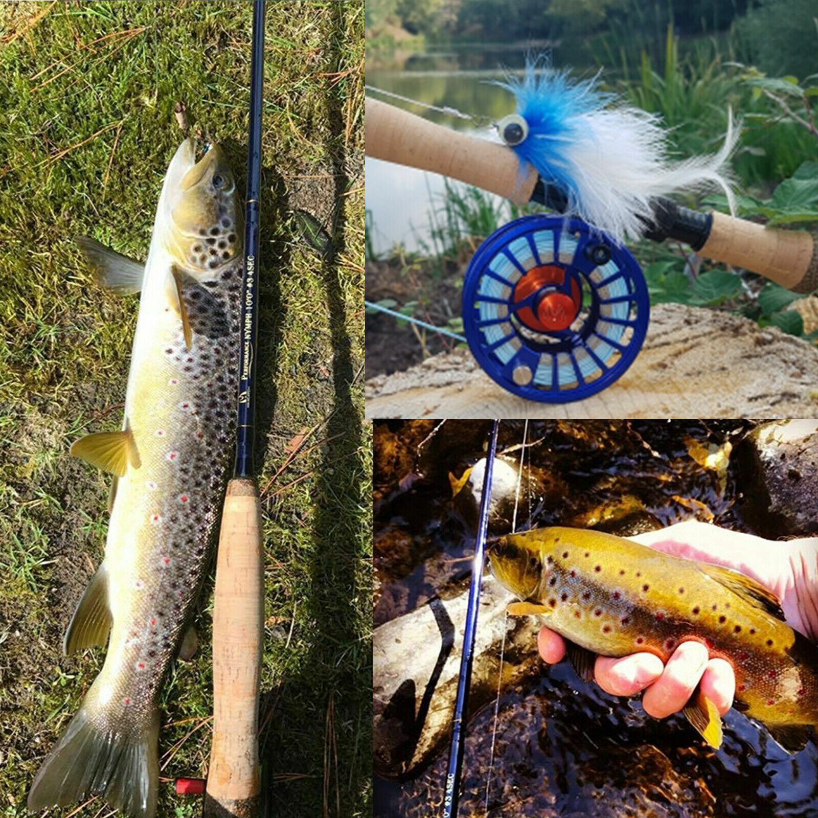 Maxcatch 3WT 10ft 6Sec Nymph Travel Fly Fishing Rod Graphite IM10 Fast Action