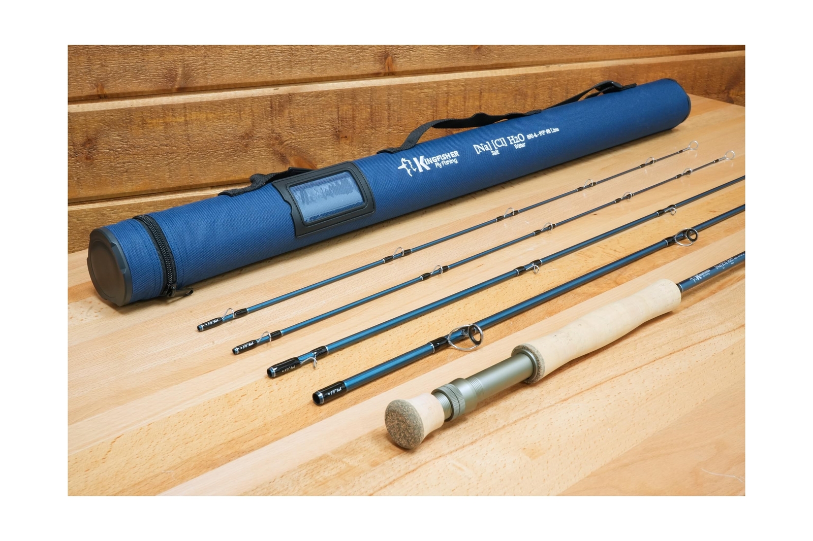 Kingfisher Fly Fishing NACL (Salt) Fast Action Fly Rod – Comes with a Spare T…