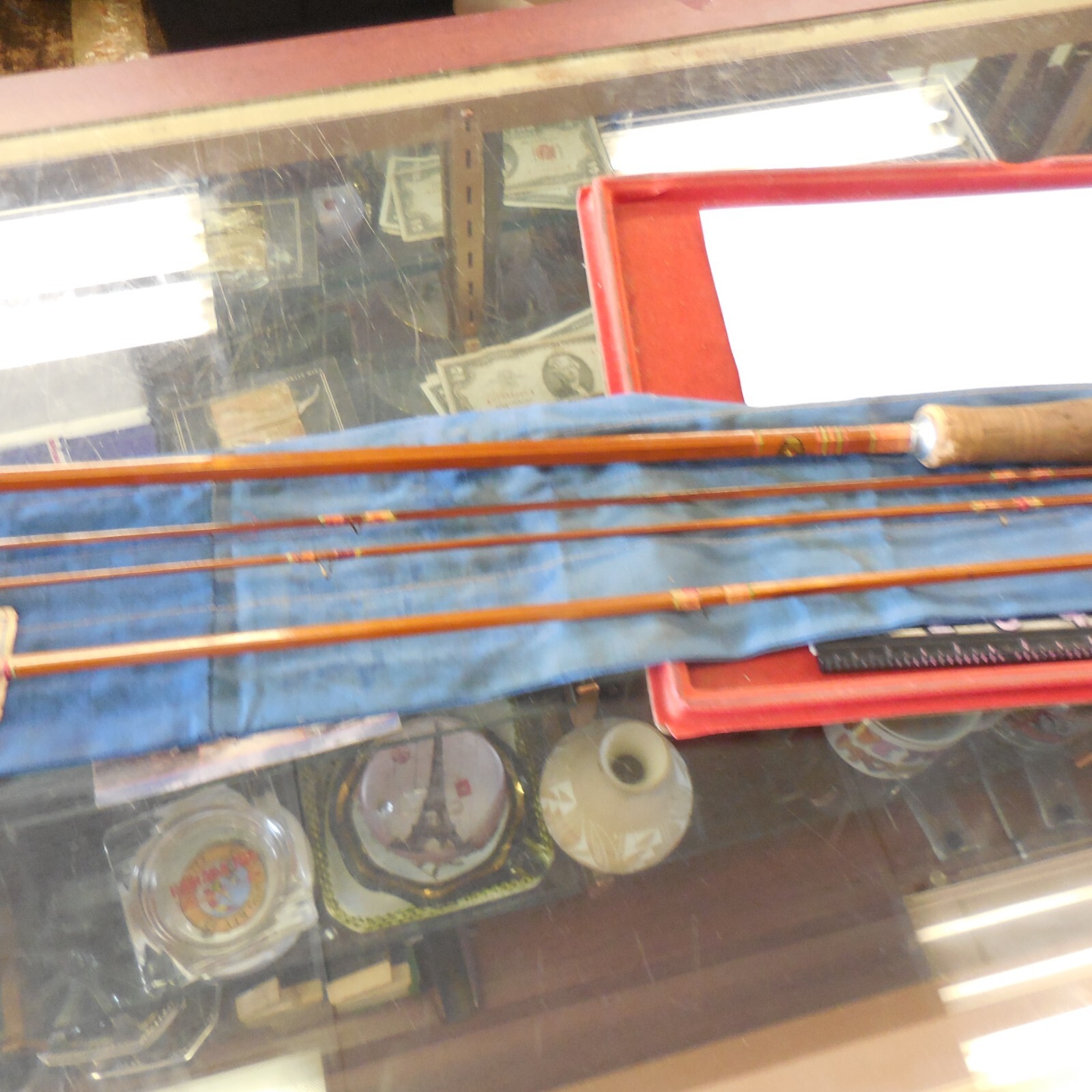 MONTAGUE FLY ROD FLASH 8 1/2ft BAMBOO 3 JOINTS MED EXT TIP Mint