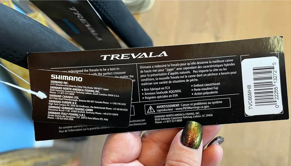Shimano Trevala Rod NWT. TVC66MHB 6’6” 30-65 lb medium heavy moderate fast.