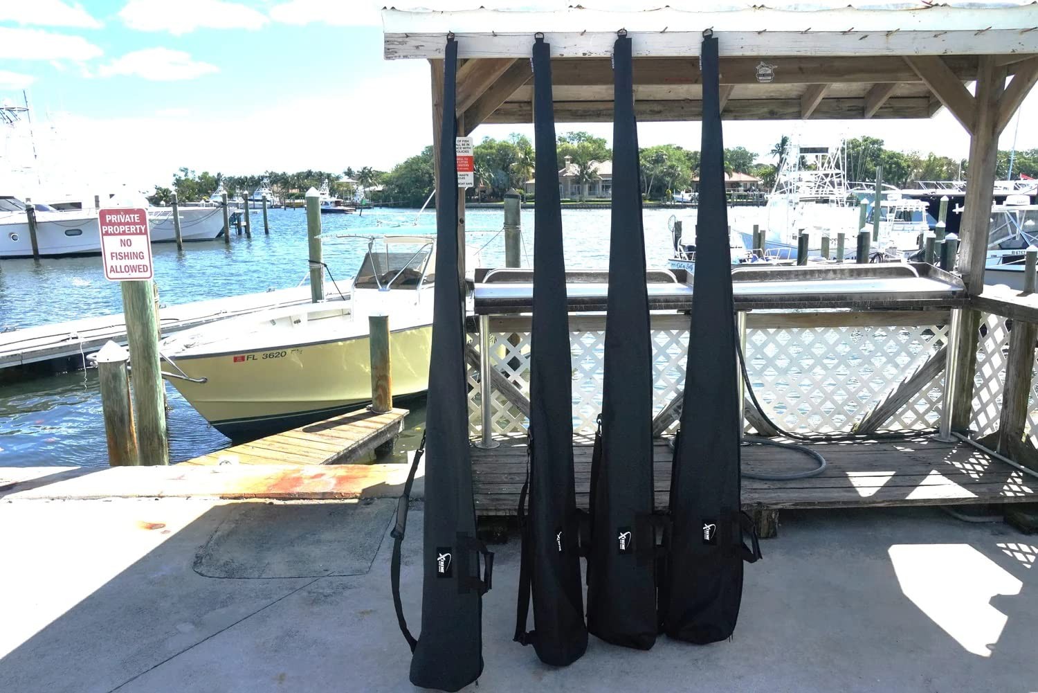Xtreme Canvas Water-Resistant Universal Fishing Rod Bag 7.5ft Black