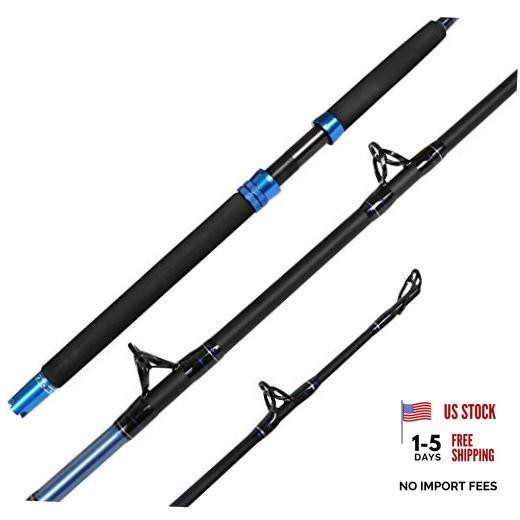 1-Piece/2-Piece Fishing Rod Saltwater Trolling Rod Cat Catfish 1-Piece 40-80lb