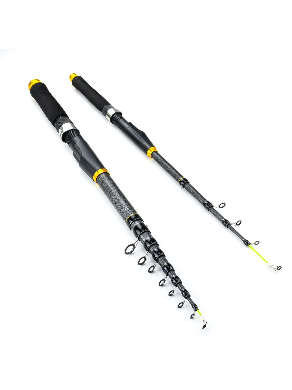 Heavy Duty Telescopic Fishing Rod Pole Sea Saltwater Freshwater 1.8m-3.6m