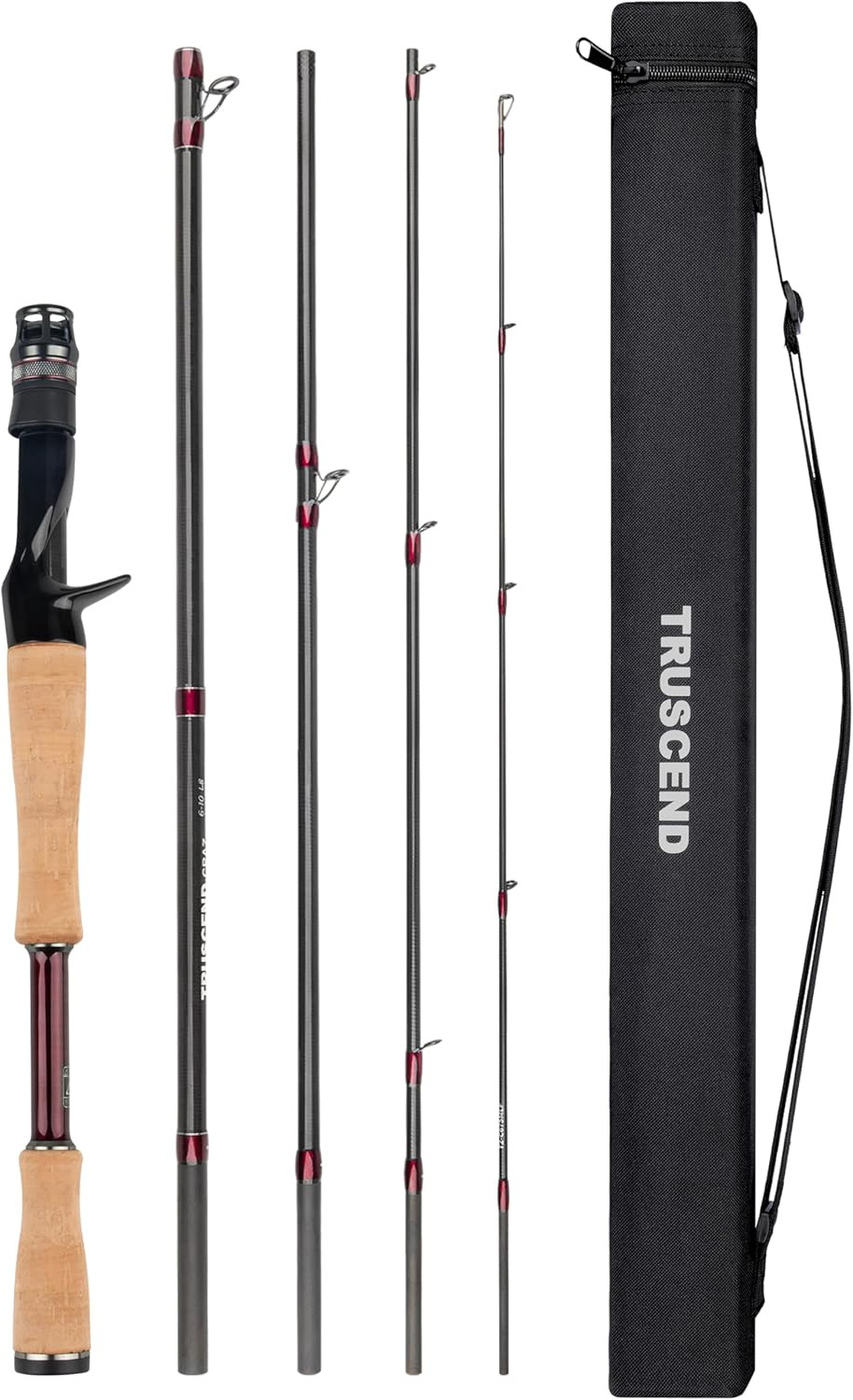 Craz Easy Control Premium Baitcasting Fishing Rod, 1-Piece Performance Multi-Pie