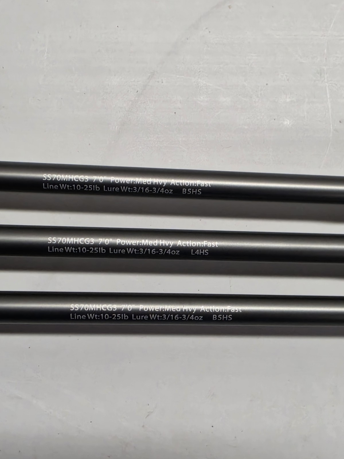 (LOT OF 3) Lew’s Speed Stick Casting Rods 7’0″ MH Fast Baitcaster Rod