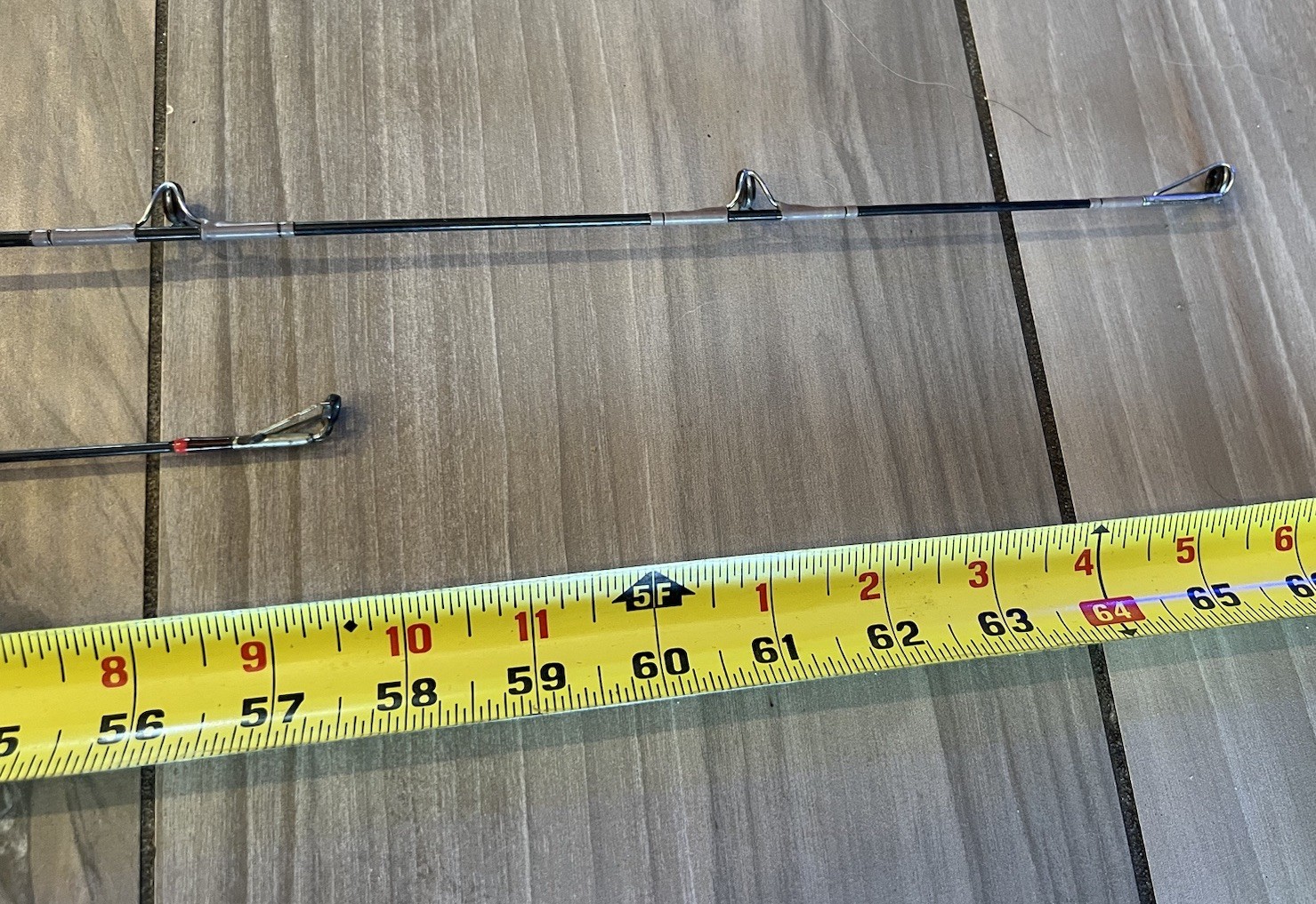 Lot of 2 Vtg Casting Fishing Rods Bass Pro Shops & Custom w/ Lews Fuji Speed Fit
