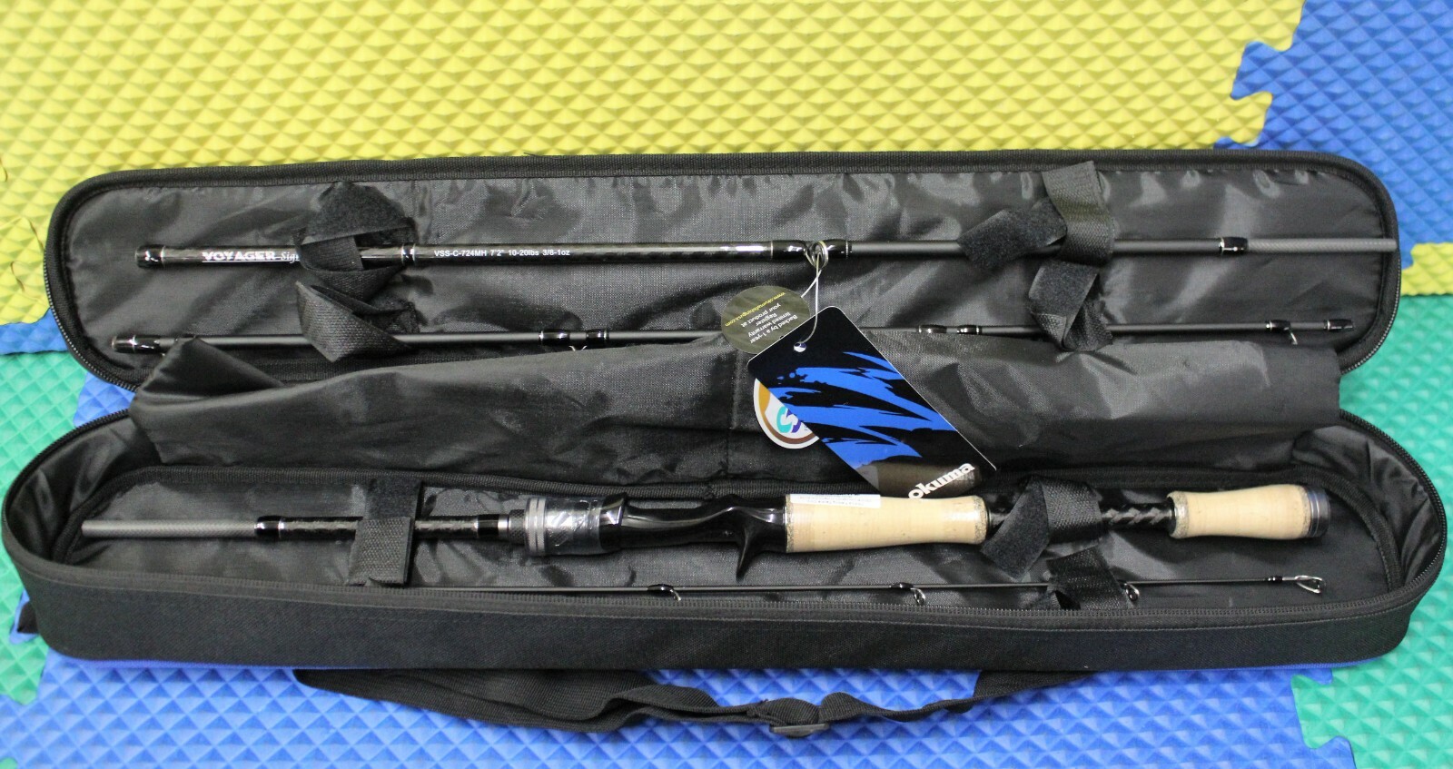 Okuma Voyager Signature Freshwater Rod 7′ 2″ MH 4-Pc W/Soft Case VSS-C-724MH
