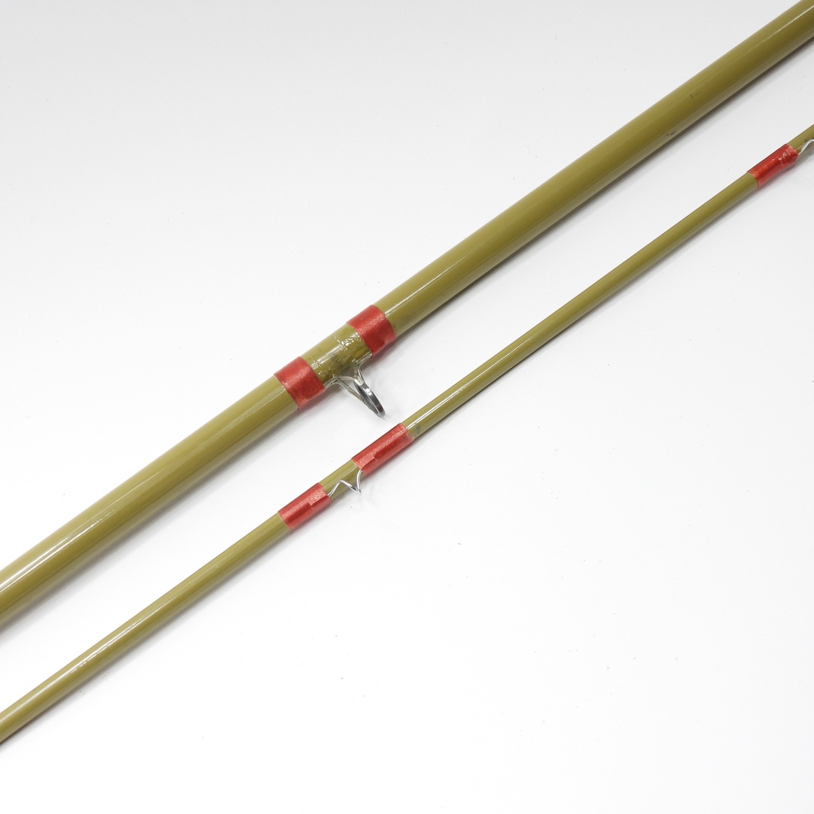Unmarked Fiberglass Fly Fishing Rod. Orvis Kit Rod? 9’. 9-10wt. W/ Tube & Sock.