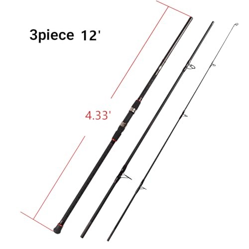 Surf Spinning Fishing Rod 2-Piece/4-Piece Graphite Travel Fishing Rod
