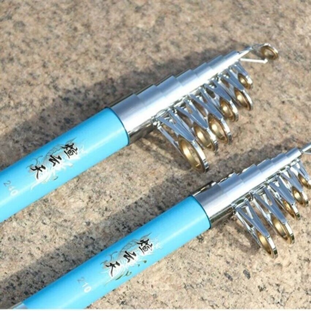 High Performance 7 Section Telescopic Fishing Rod 1 83 6m Carbon Fiber Pole