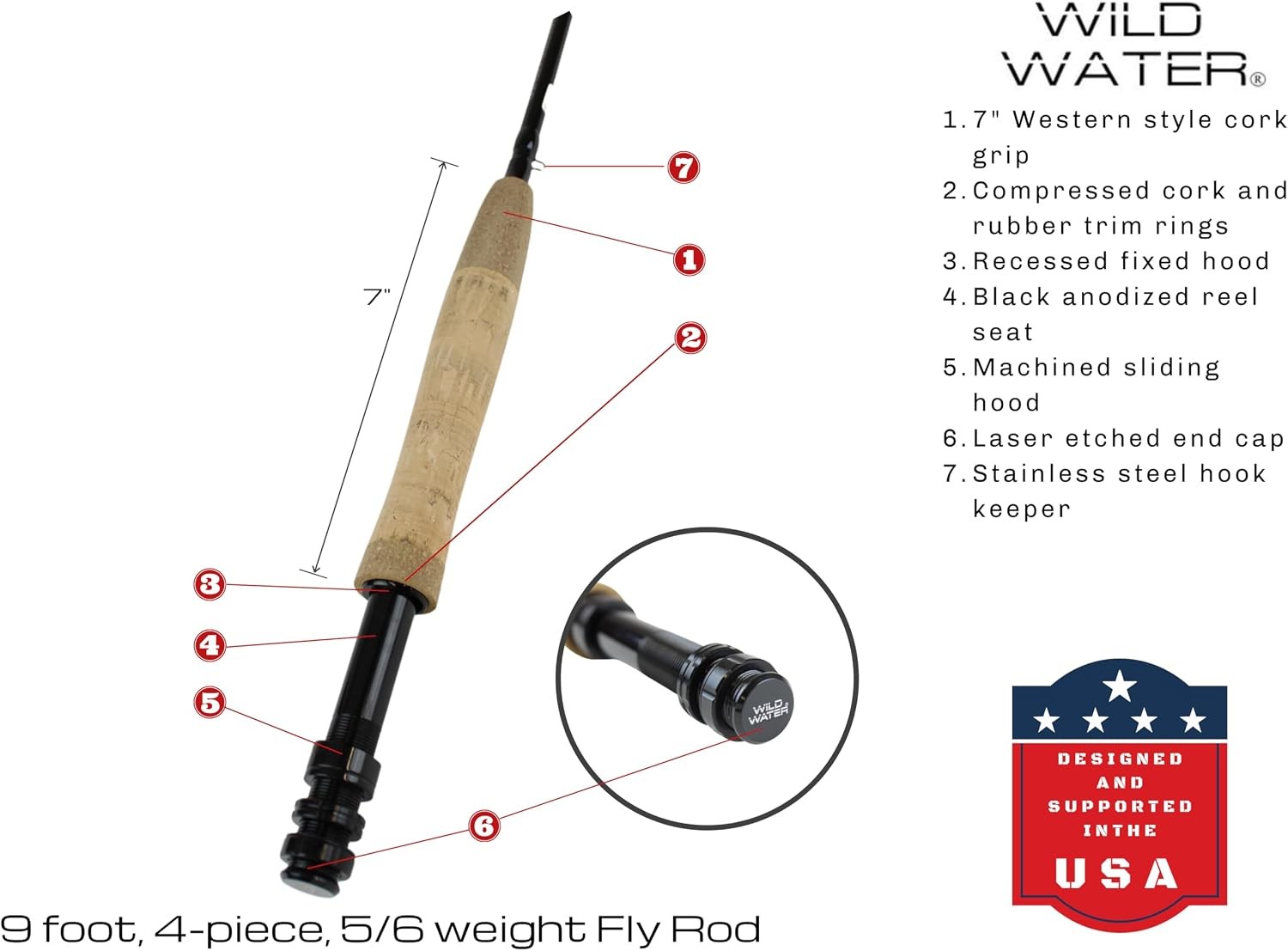 Fly Fishing AX Series Fly Rod IM8 Graphite Blank 3/4/5/6/7/8/9/10/12 wt Rods