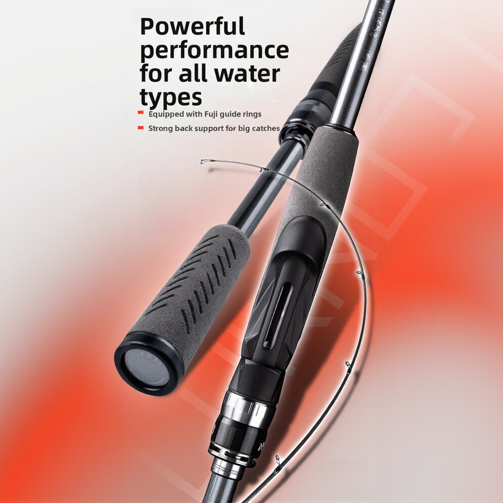 Carbon Fiber Lure Rod Optimized for Large Fish and Variable Water Conditions
