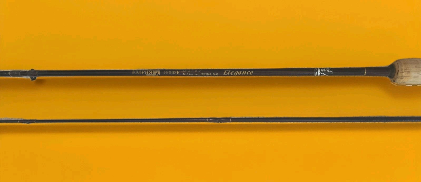 Vintage Empire Golden Falcon FG802E Elegance Fly Rod 8′ 2pc 5-6wt Korea Rare
