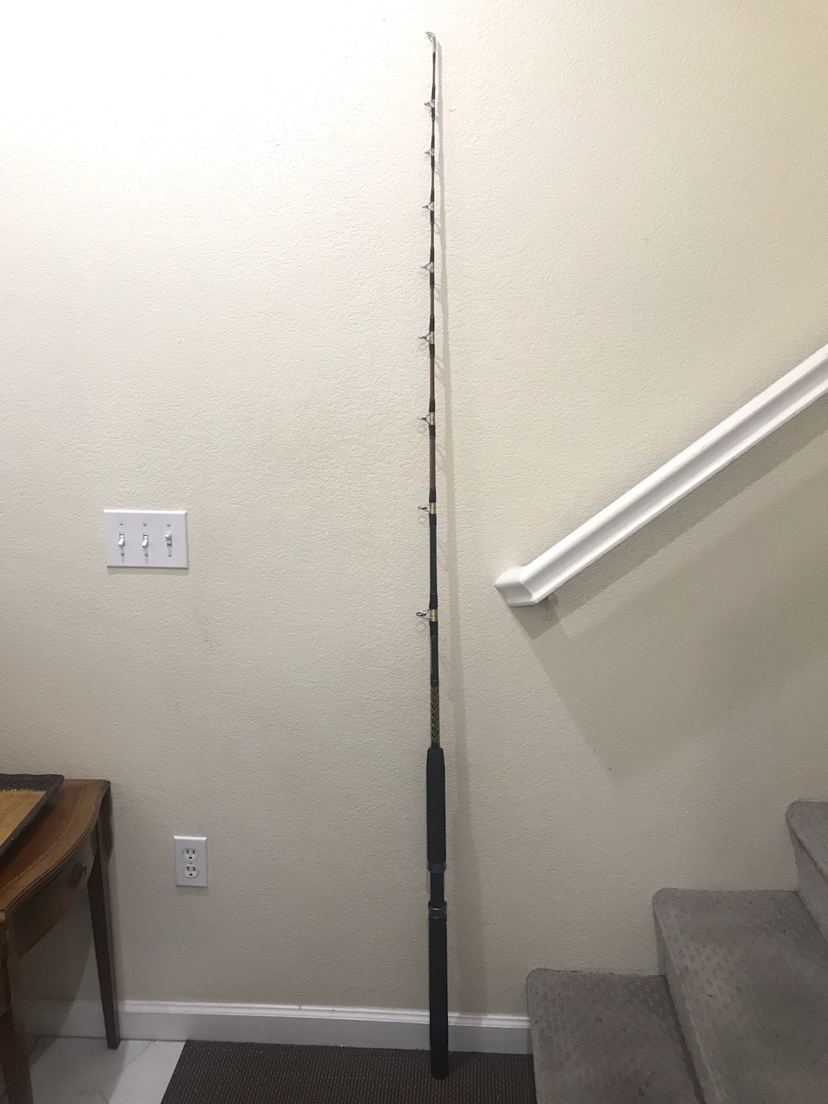 VINTAGE SABRE STROKER CASTING JIGGING TROLLING FISHING ROD SD665 6’6”FT 20-50LB
